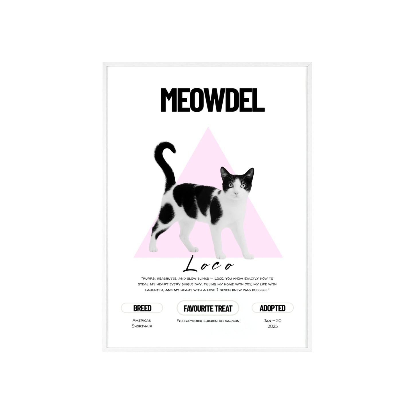 Custom Pet Minimalist Poster