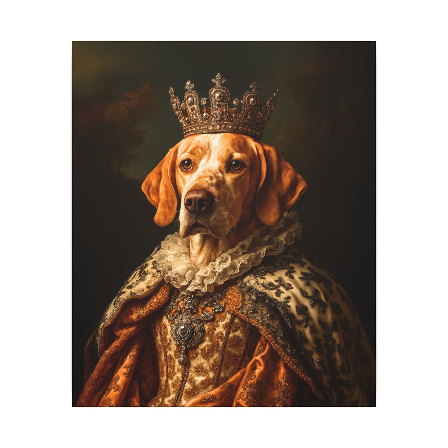 Custom Royal Pet Canvas Art - Male