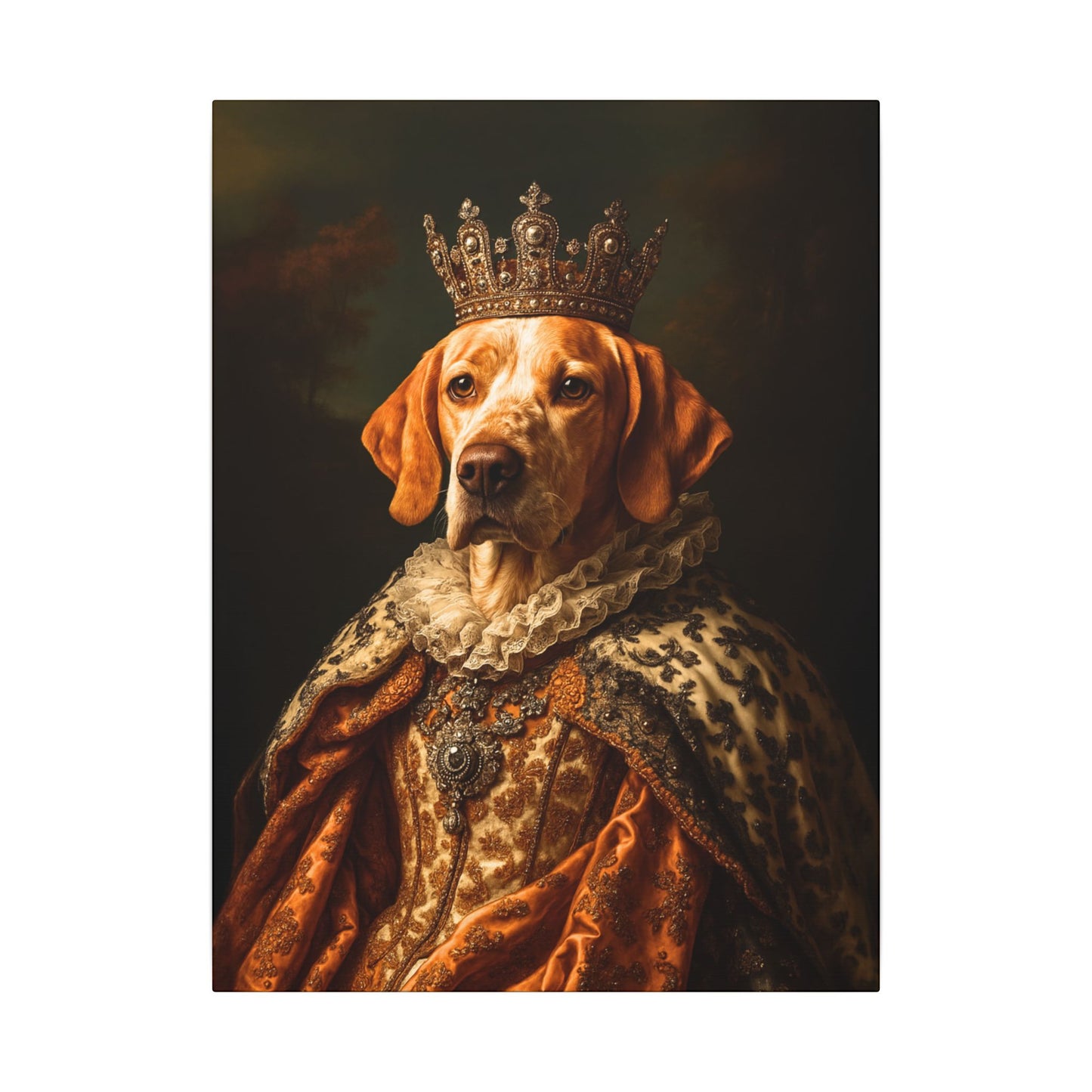 Custom Royal Pet Canvas Art - Male