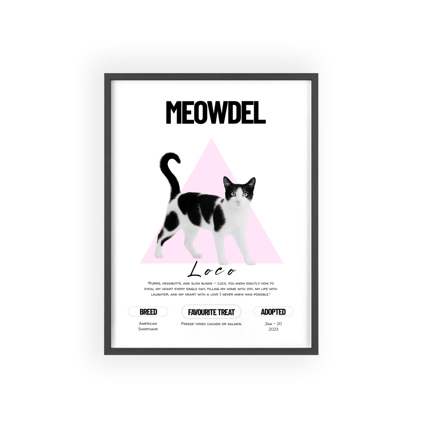 Custom Pet Minimalist Poster
