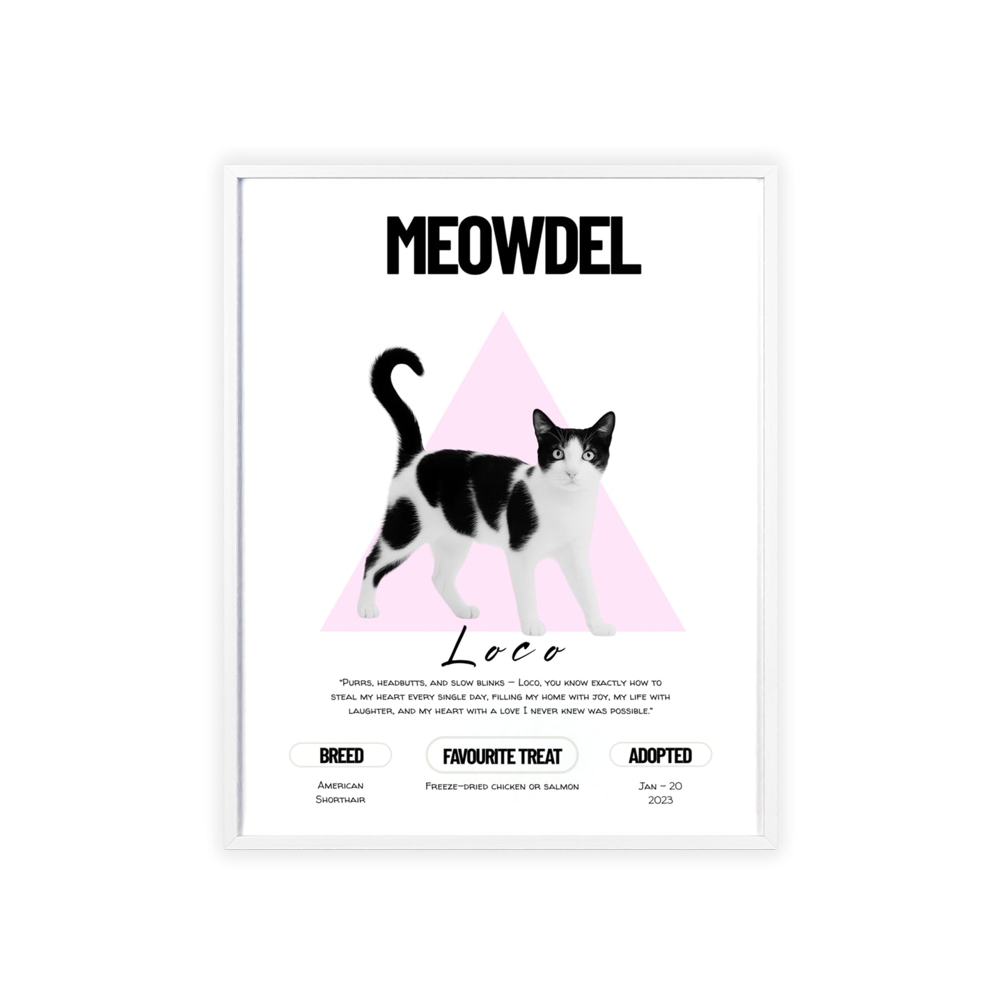 Custom Pet Minimalist Poster