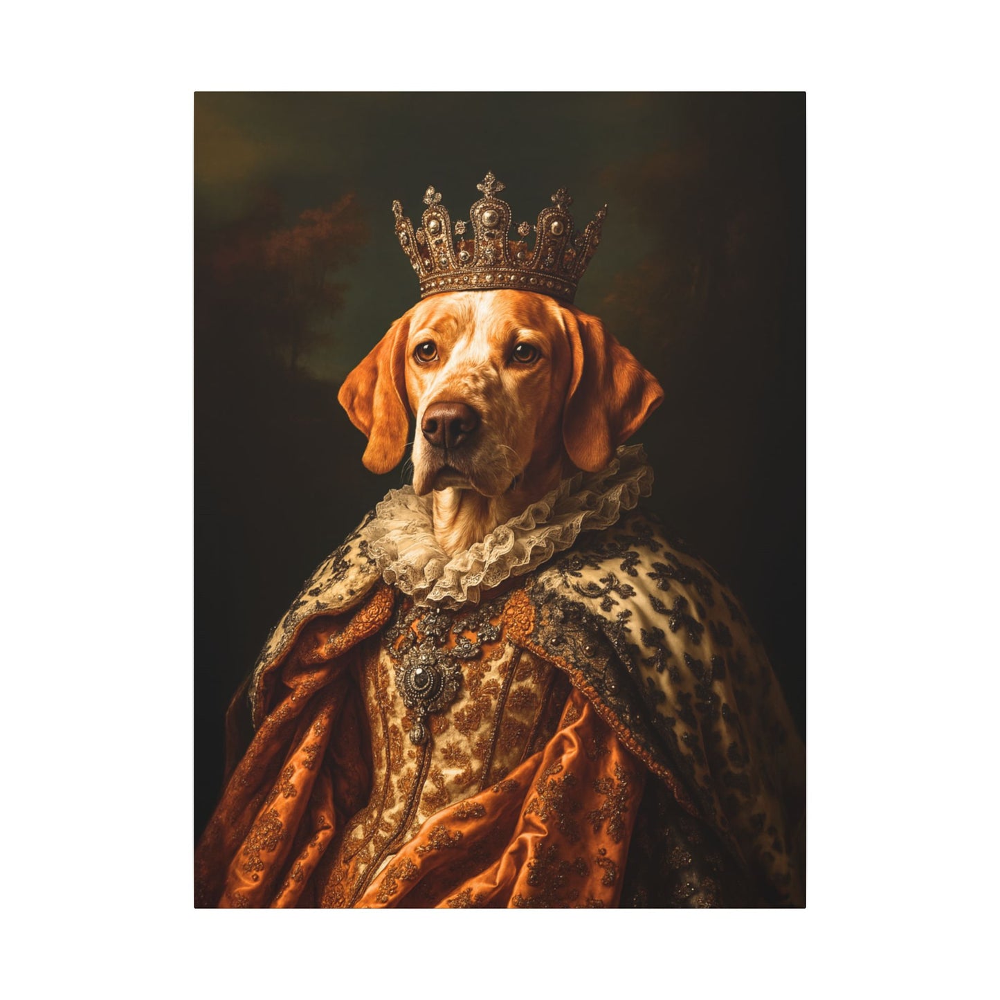 Custom Royal Pet Canvas Art - Male