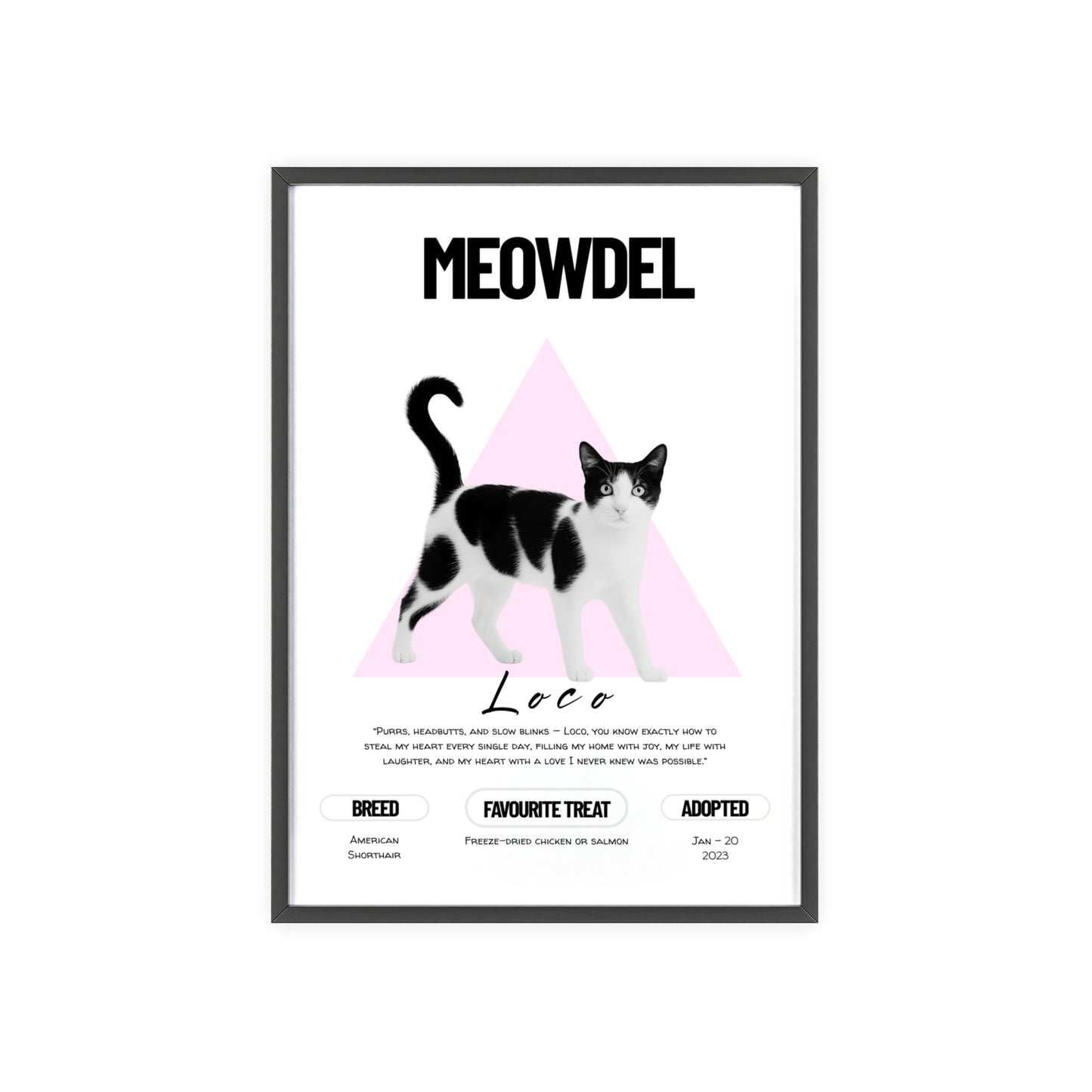 Custom Pet Minimalist Poster