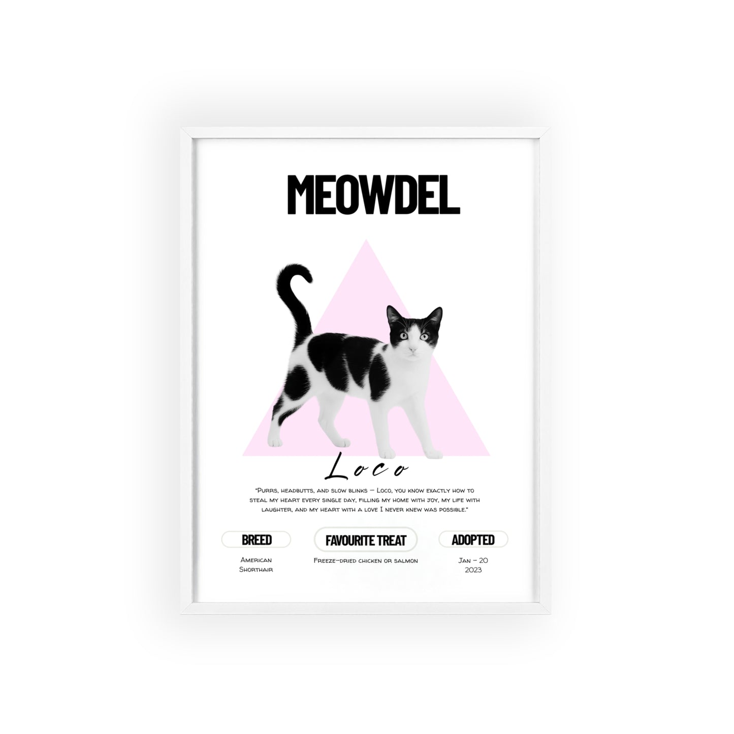 Custom Pet Minimalist Poster