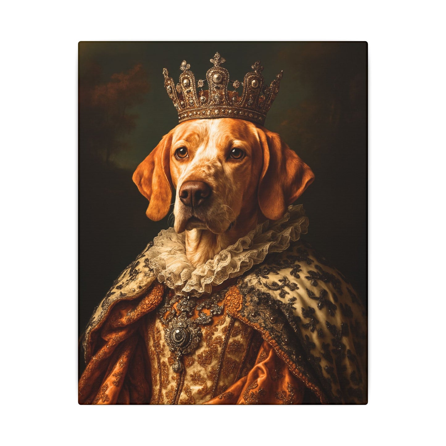 Custom Royal Pet Canvas Art - Male