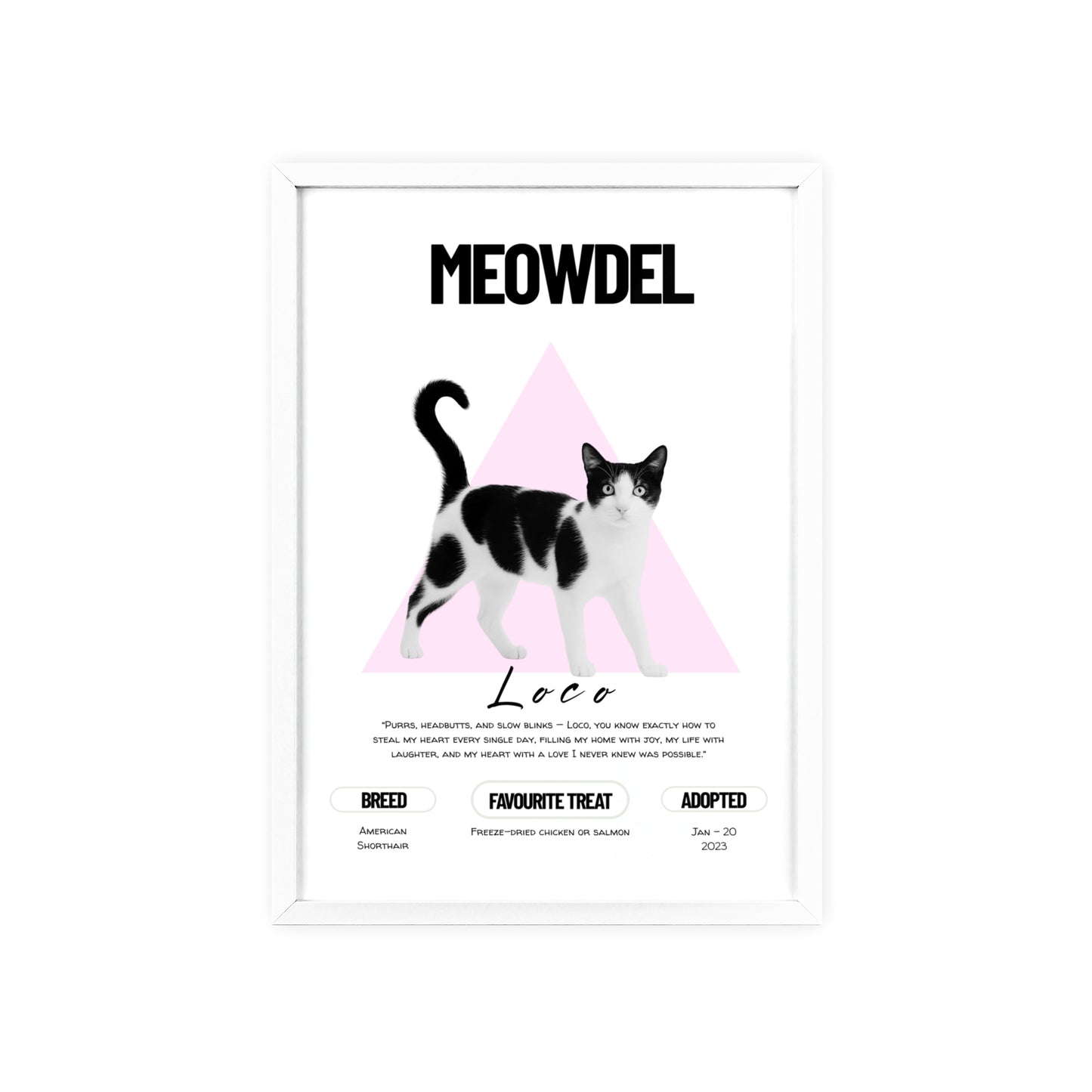 Custom Pet Minimalist Poster