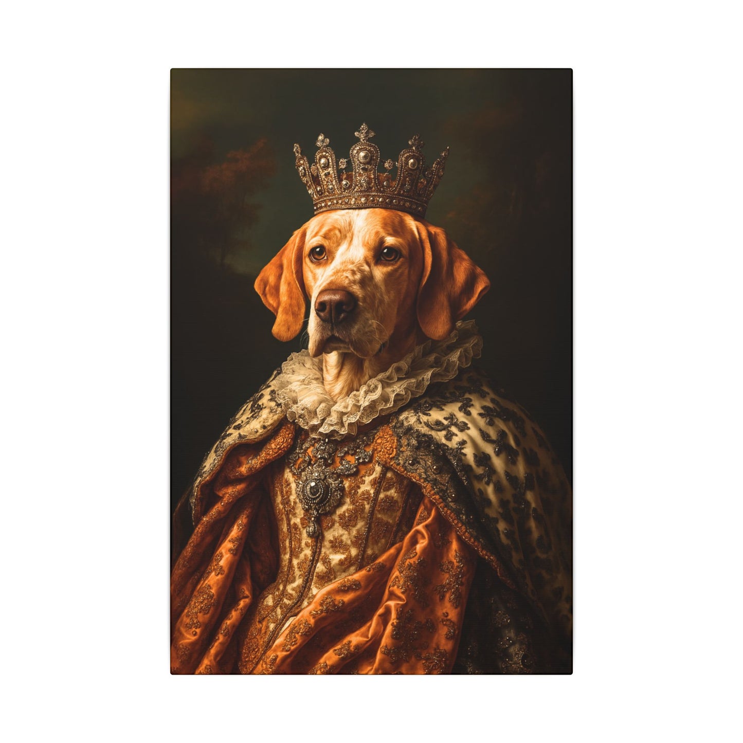 Custom Royal Pet Canvas Art - Male
