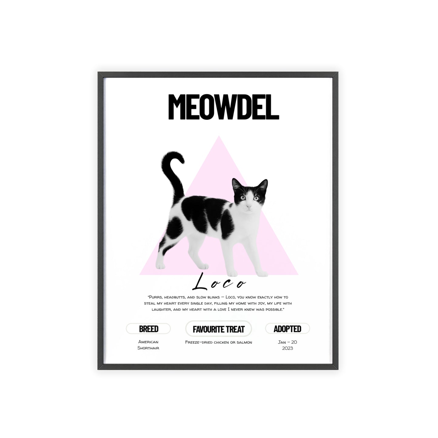 Custom Pet Minimalist Poster