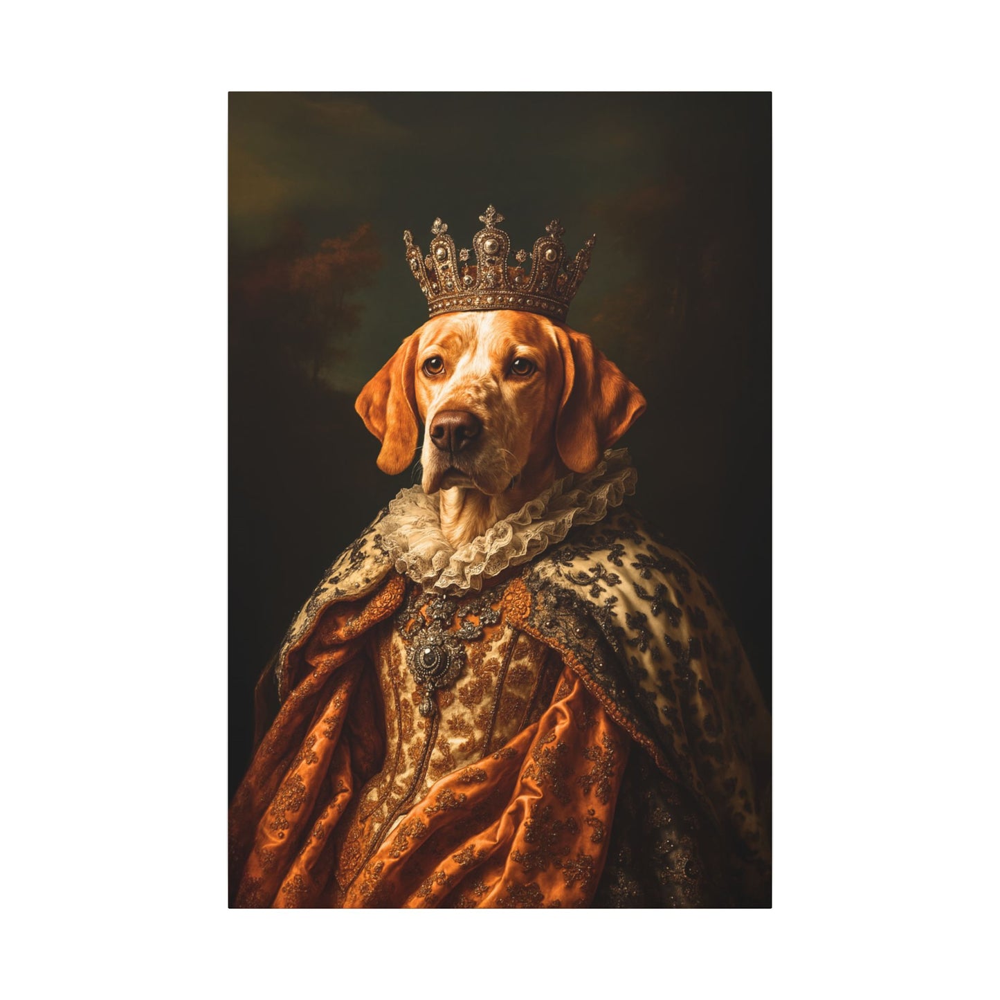 Custom Royal Pet Canvas Art - Male