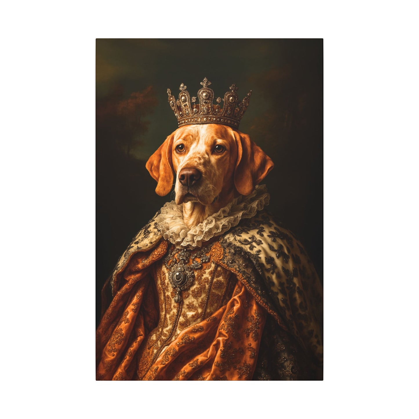Custom Royal Pet Canvas Art - Male