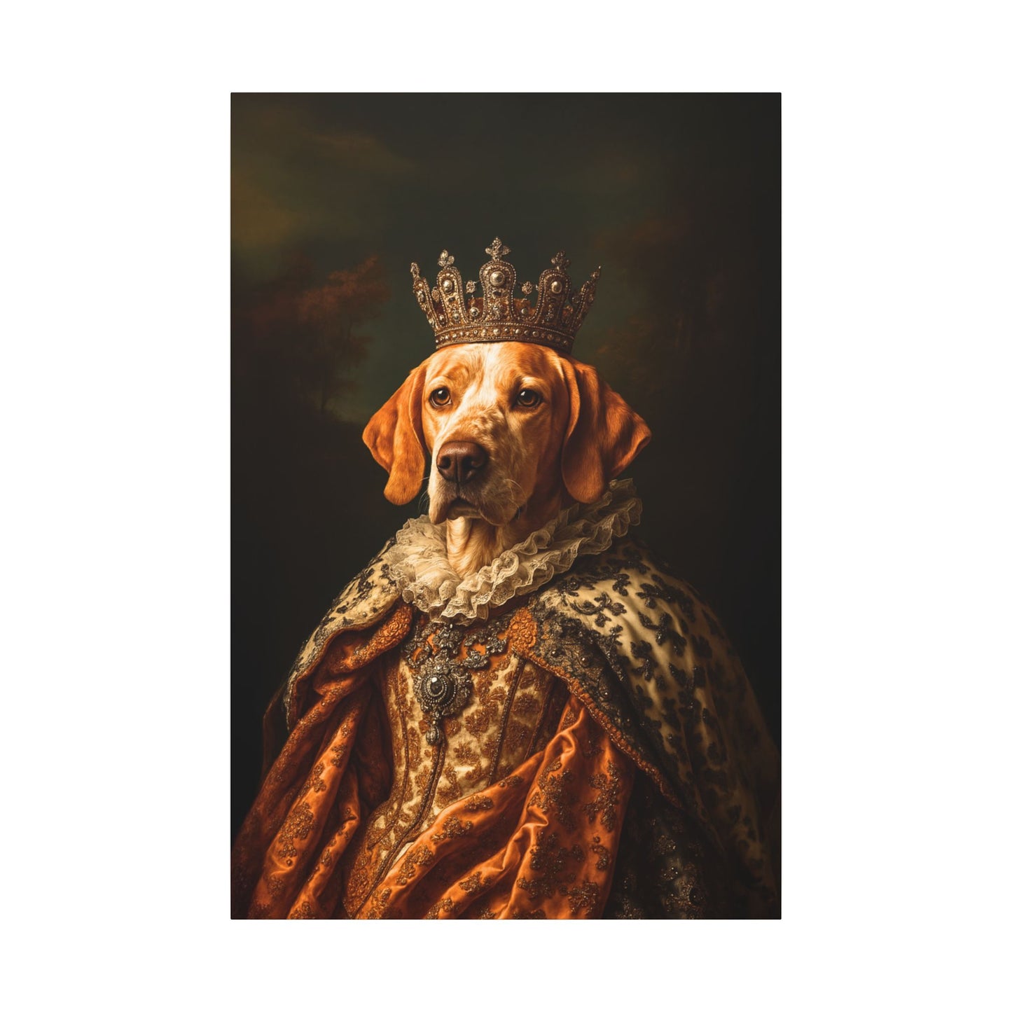 Custom Royal Pet Canvas Art - Male