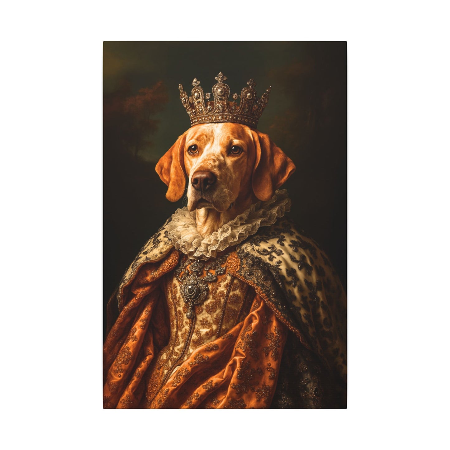 Custom Royal Pet Canvas Art - Male