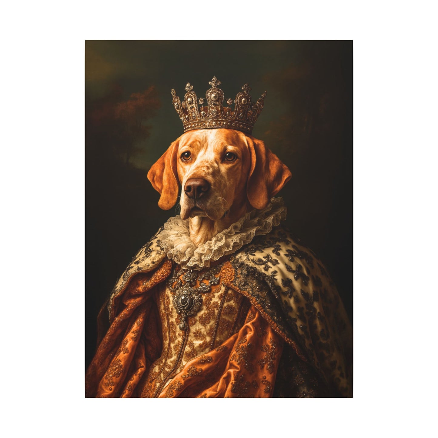 Custom Royal Pet Canvas Art - Male