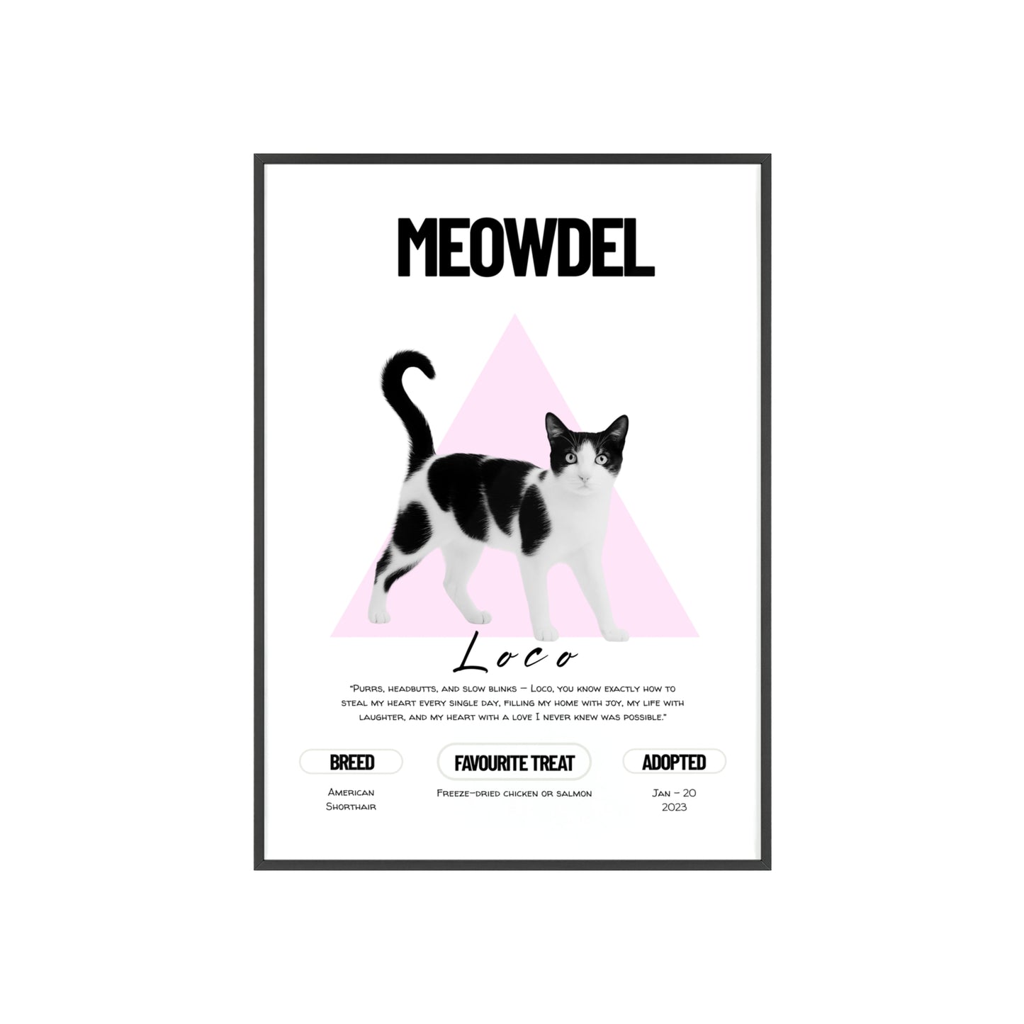 Custom Pet Minimalist Poster