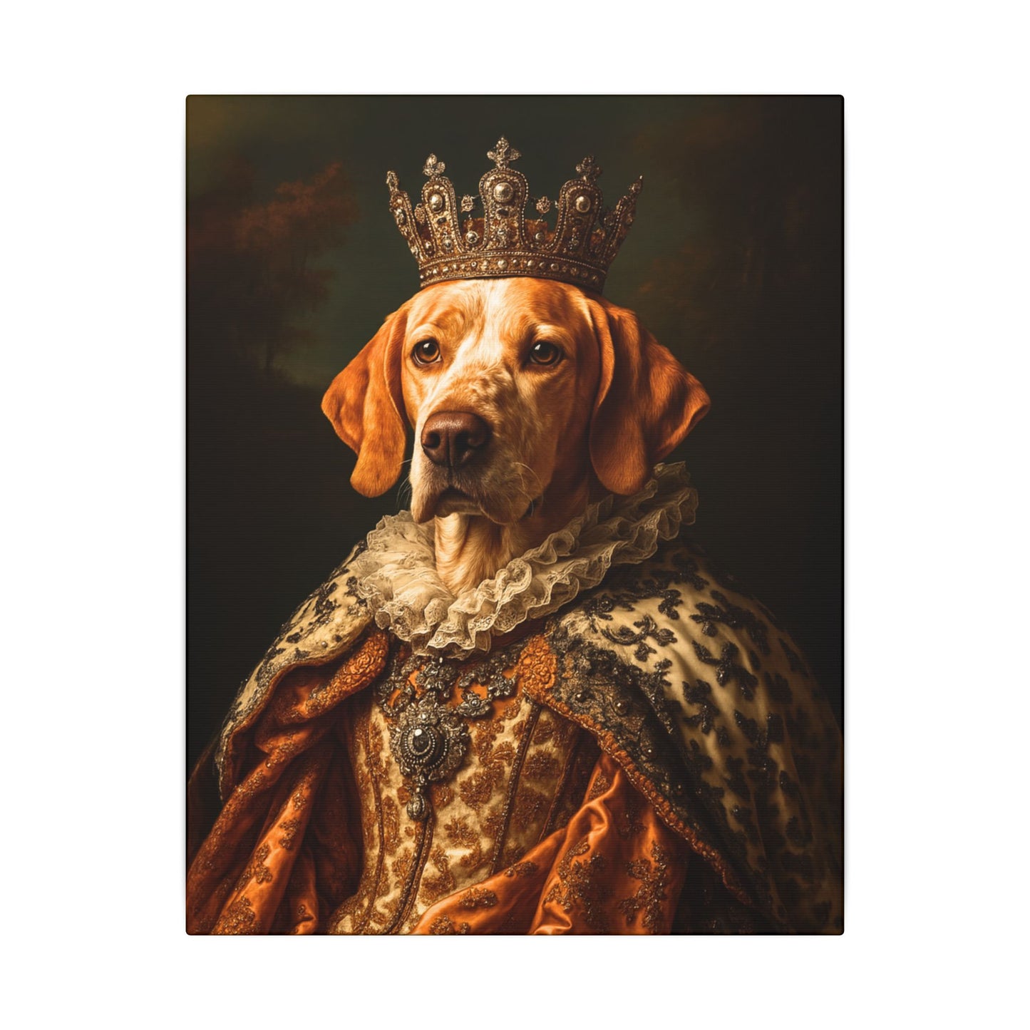 Custom Royal Pet Canvas Art - Male