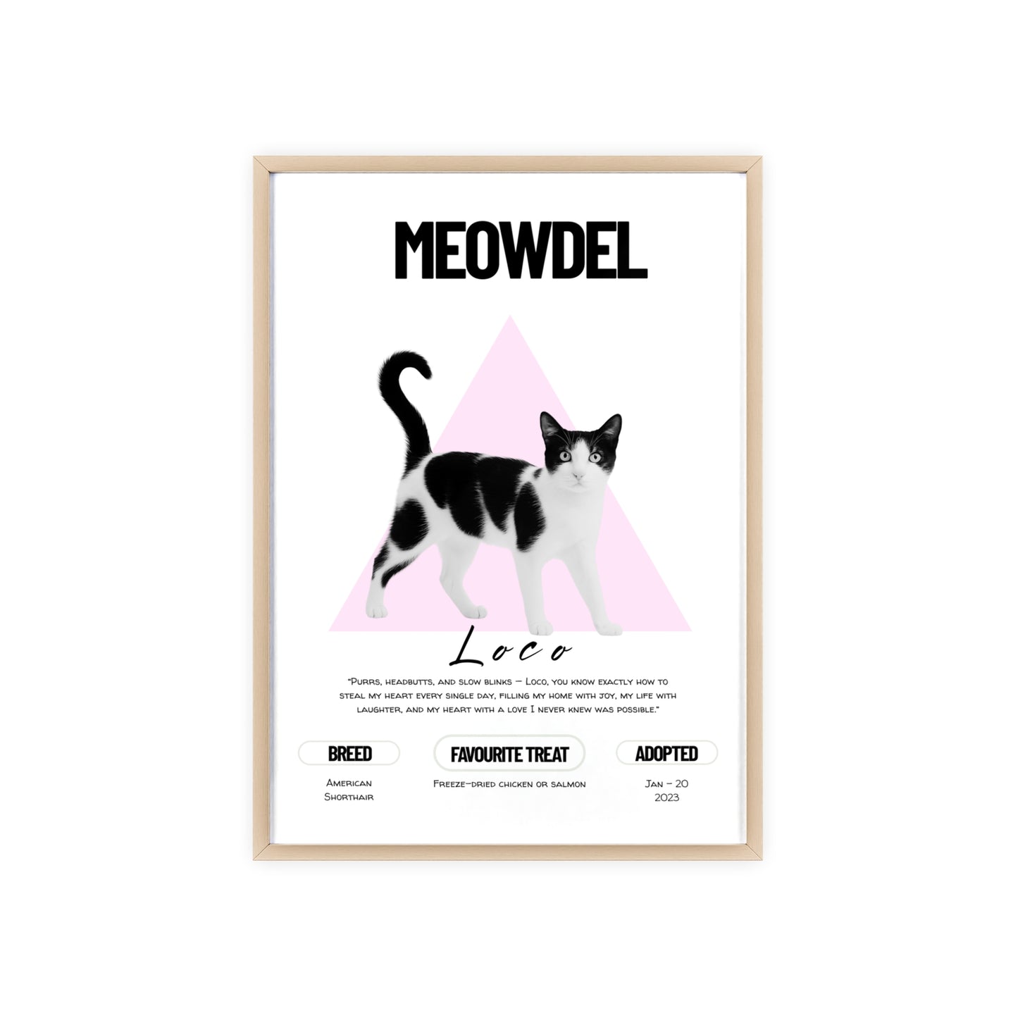 Custom Pet Minimalist Poster