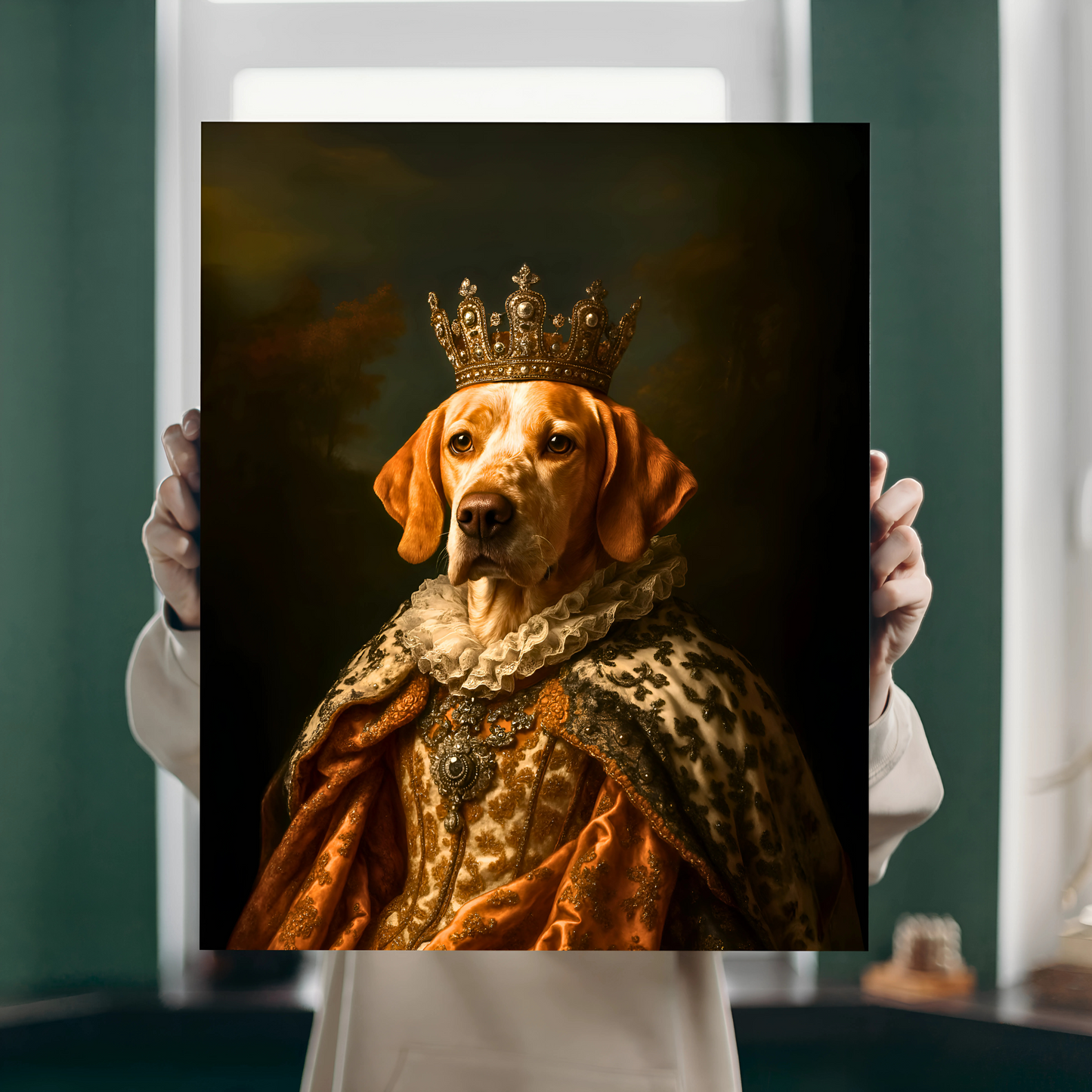 Custom Royal Pet Canvas Art - Male