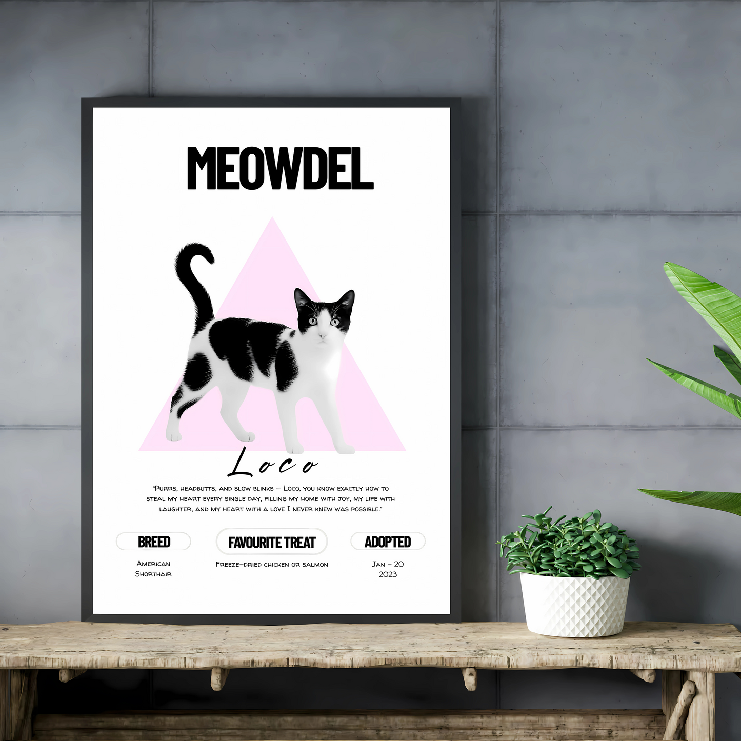 Custom Pet Minimalist Poster