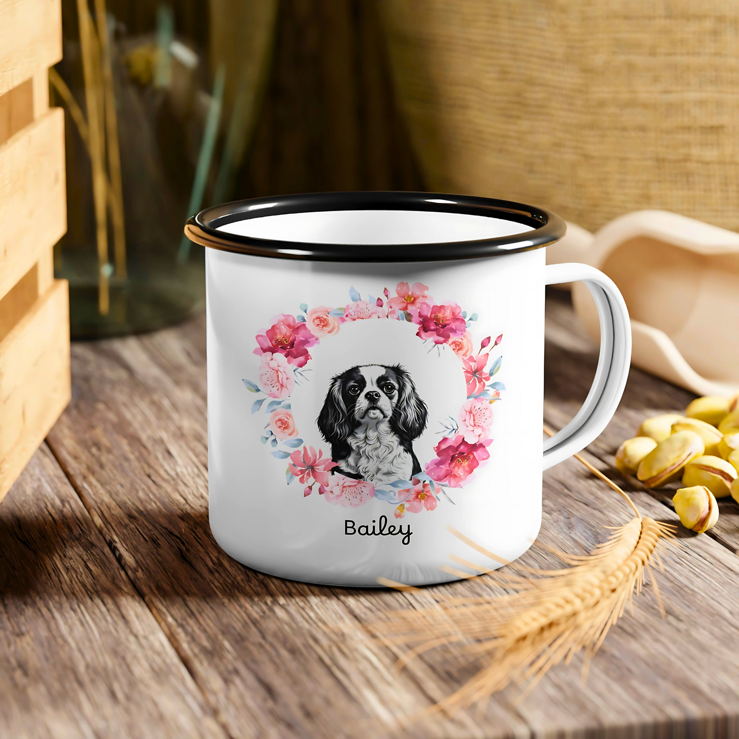 Personalized Enamel Camp Cup - 12 Oz