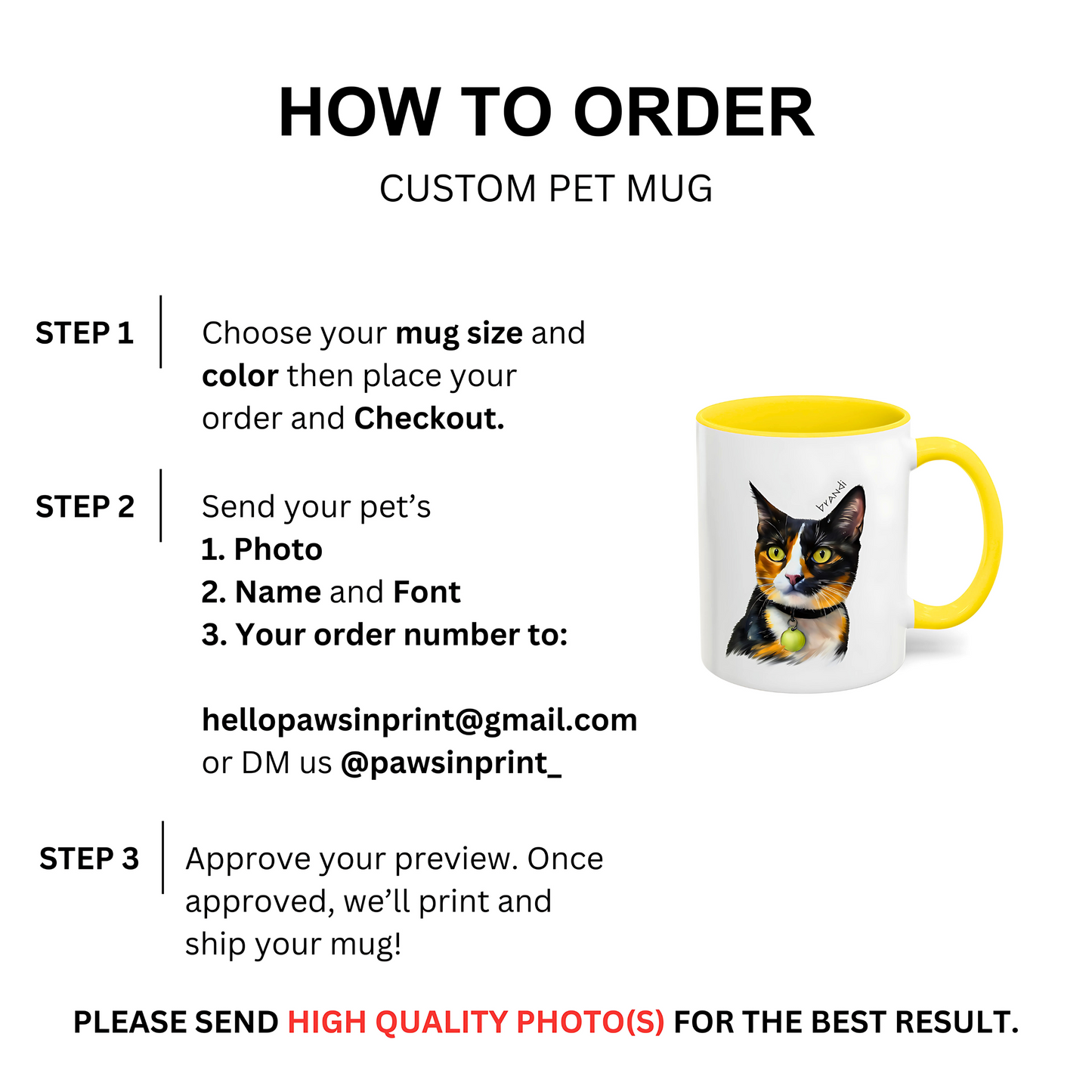 Personalized Pet Themed Coffee Mug - 11 & 15 Oz