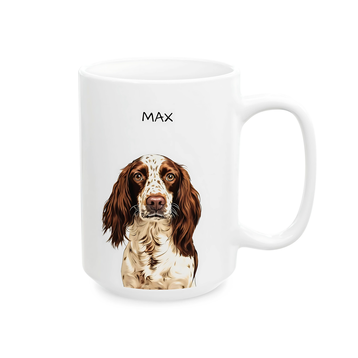 Personalized Pet Lover Ceramic Mug - Perfect for Pet Portraits - 11 & 15 Oz Options