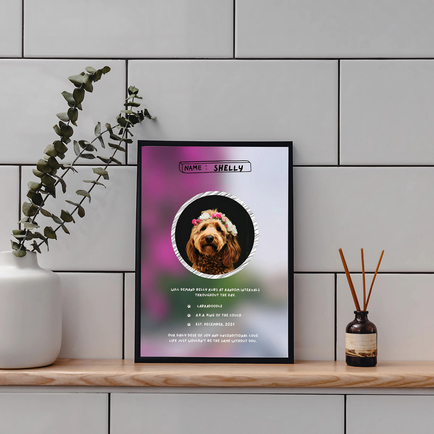Custom Pet Tribute Poster