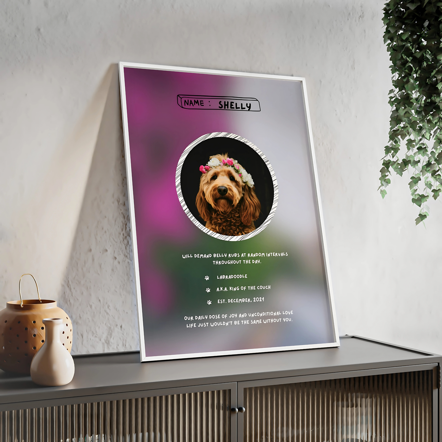 Custom Pet Tribute Poster