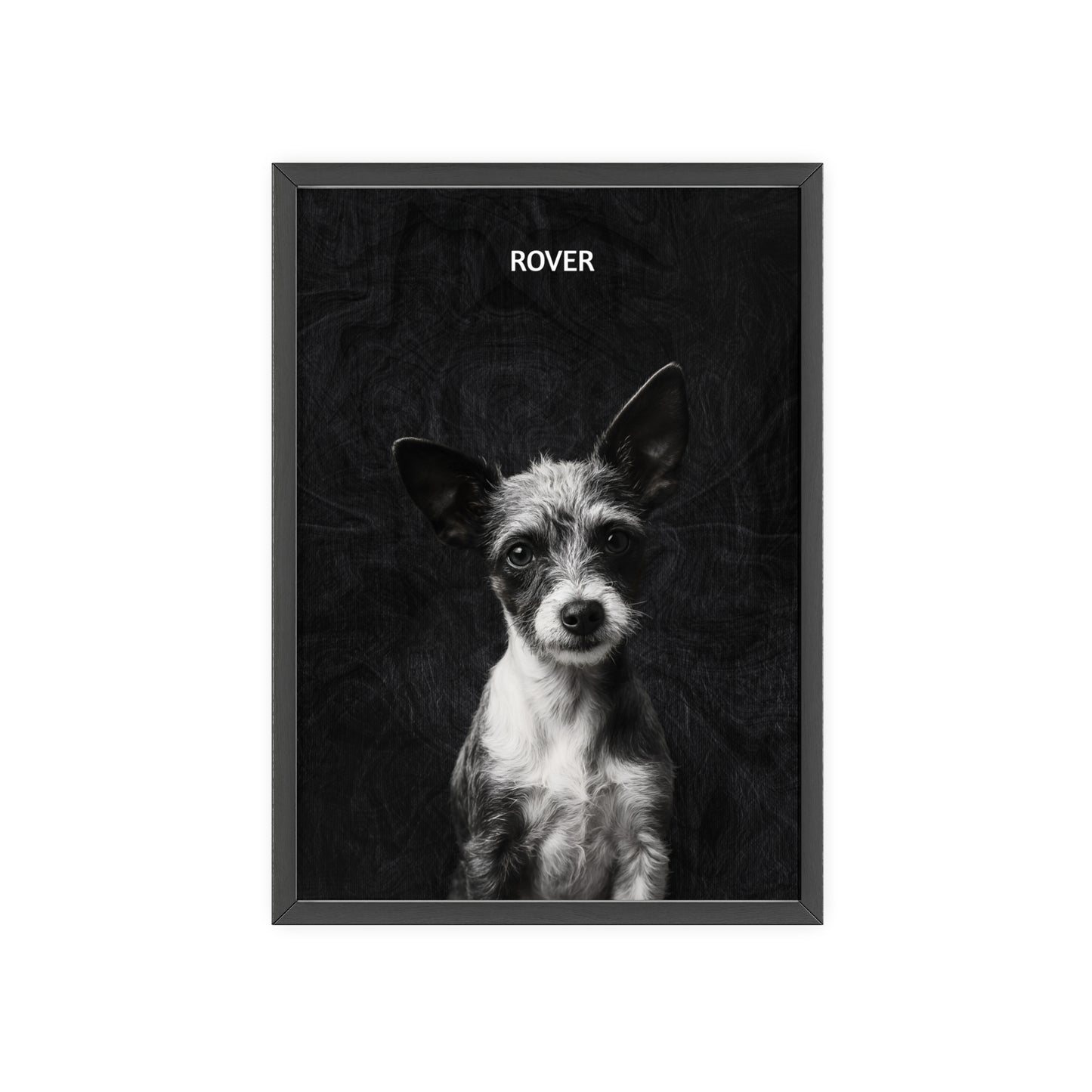 Personalized Pet Wall Art with Wooden Frame, Custom Dog Portrait, Home Decor for Animal Lovers, Gifts for Dog Owners, Unique Dog Artwork