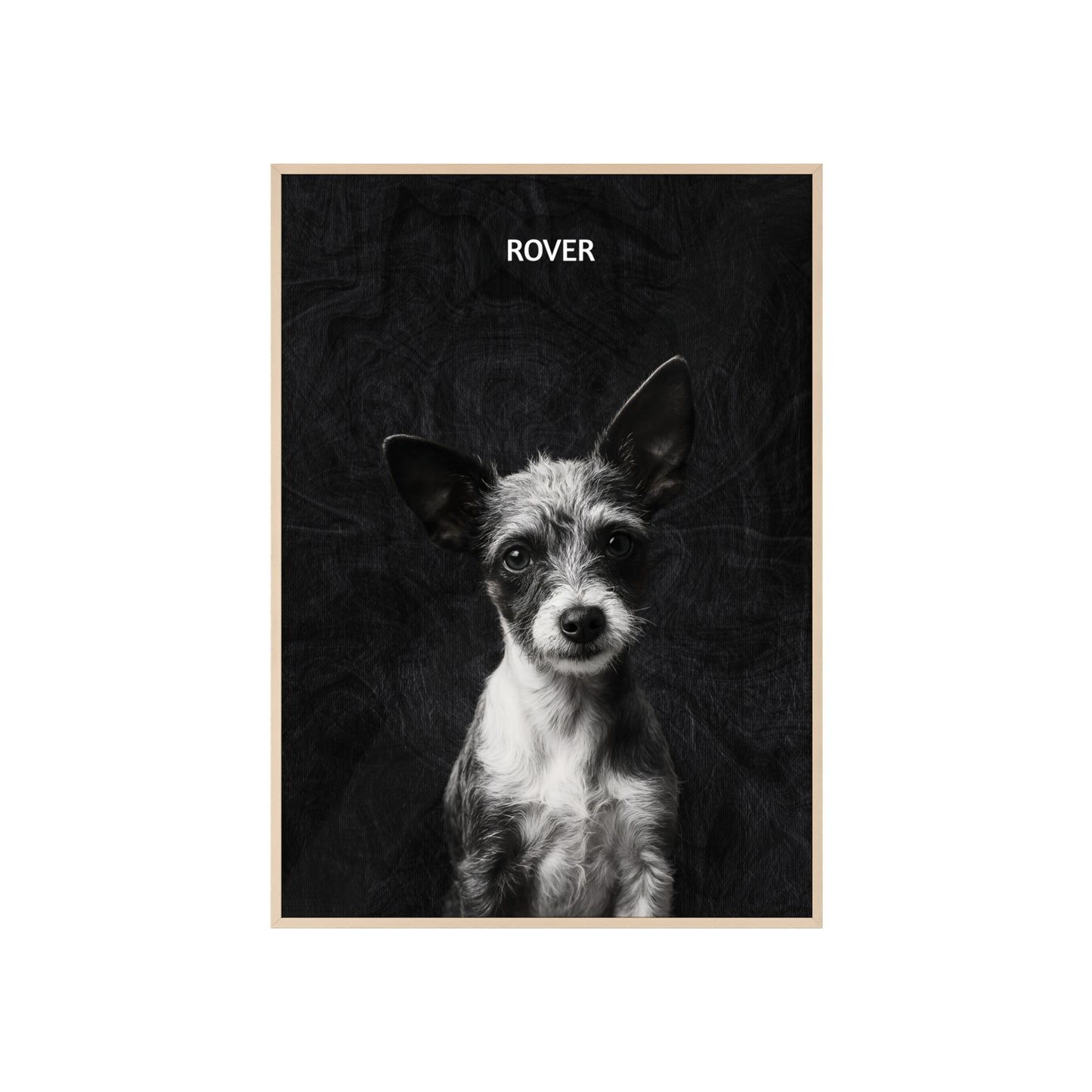 Personalized Pet Wall Art with Wooden Frame, Custom Dog Portrait, Home Decor for Animal Lovers, Gifts for Dog Owners, Unique Dog Artwork