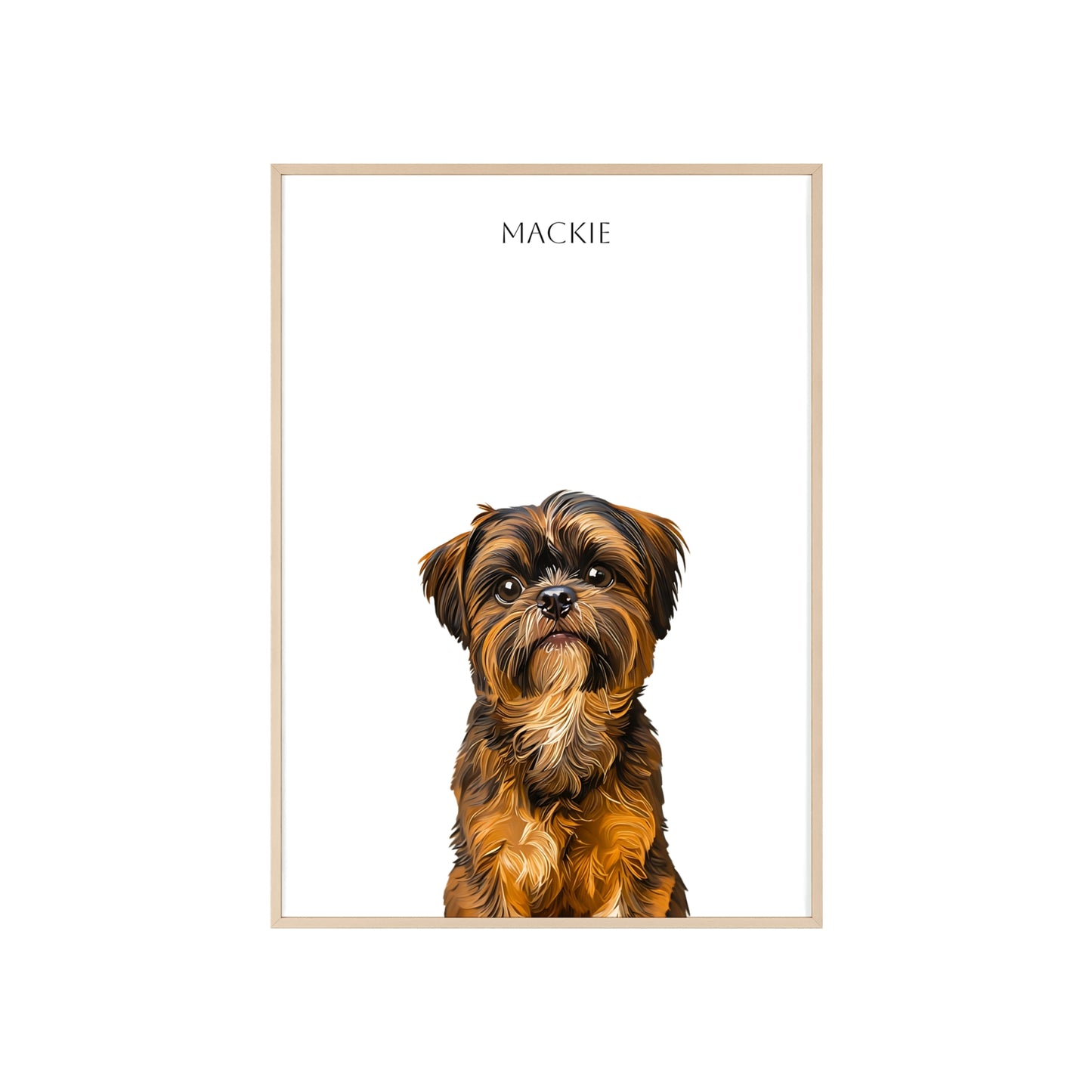 Custom Oil Paint Pet Poster