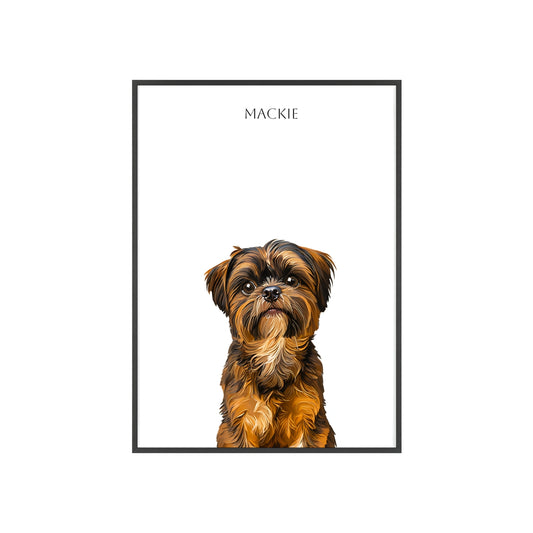 Custom Oil Paint Pet Poster