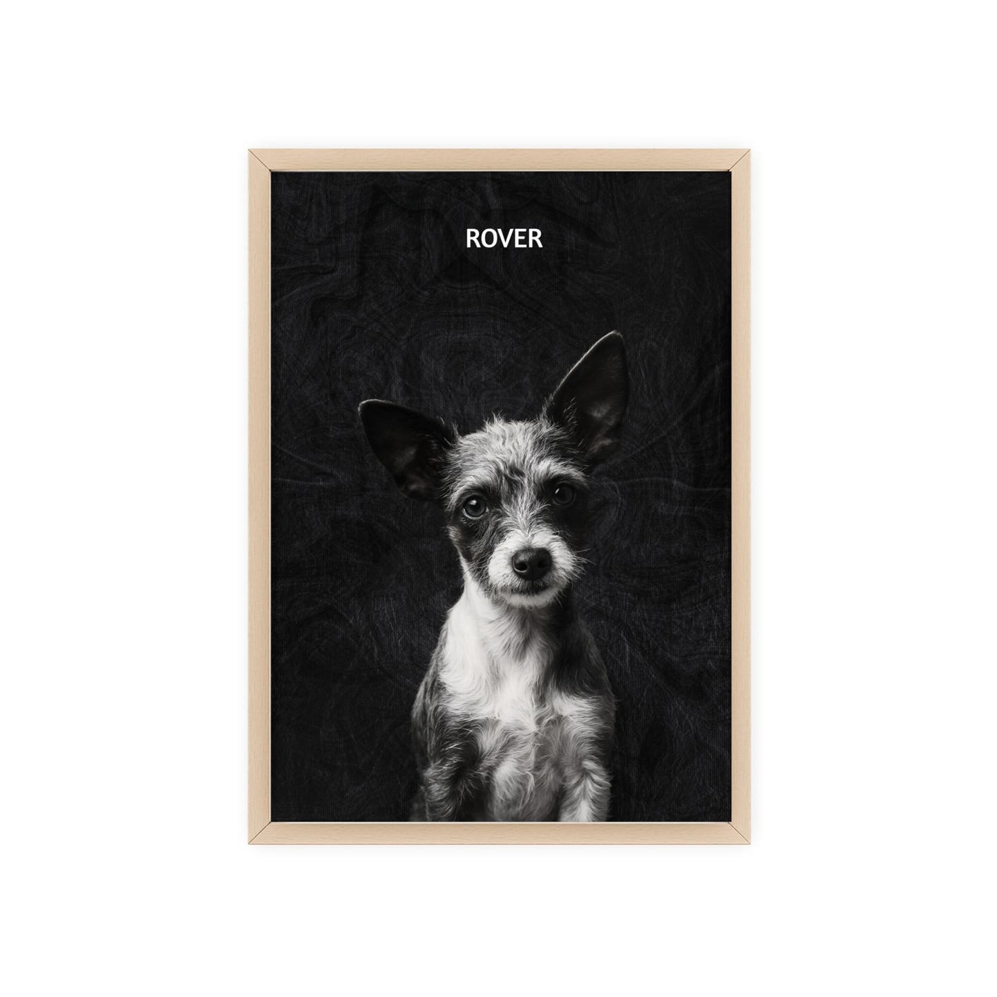 Personalized Pet Wall Art with Wooden Frame, Custom Dog Portrait, Home Decor for Animal Lovers, Gifts for Dog Owners, Unique Dog Artwork