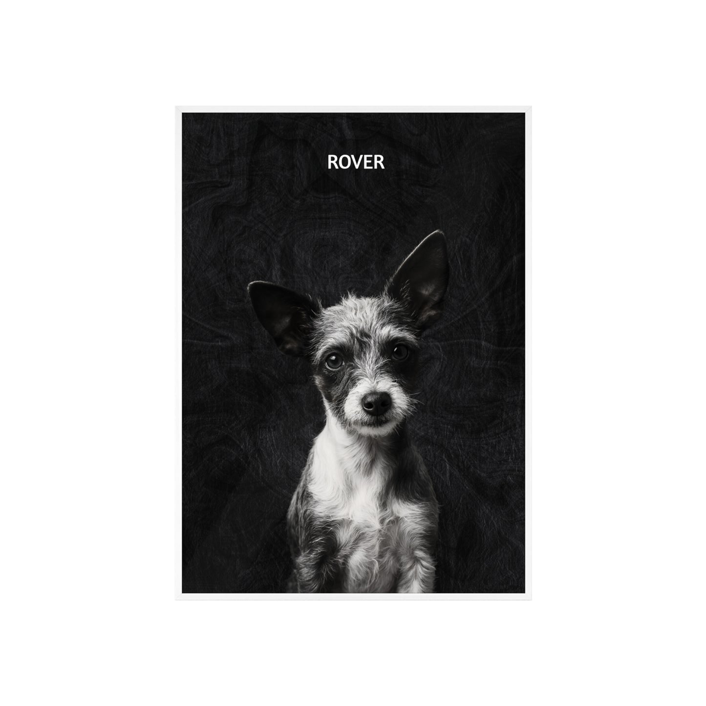 Personalized Pet Wall Art with Wooden Frame, Custom Dog Portrait, Home Decor for Animal Lovers, Gifts for Dog Owners, Unique Dog Artwork