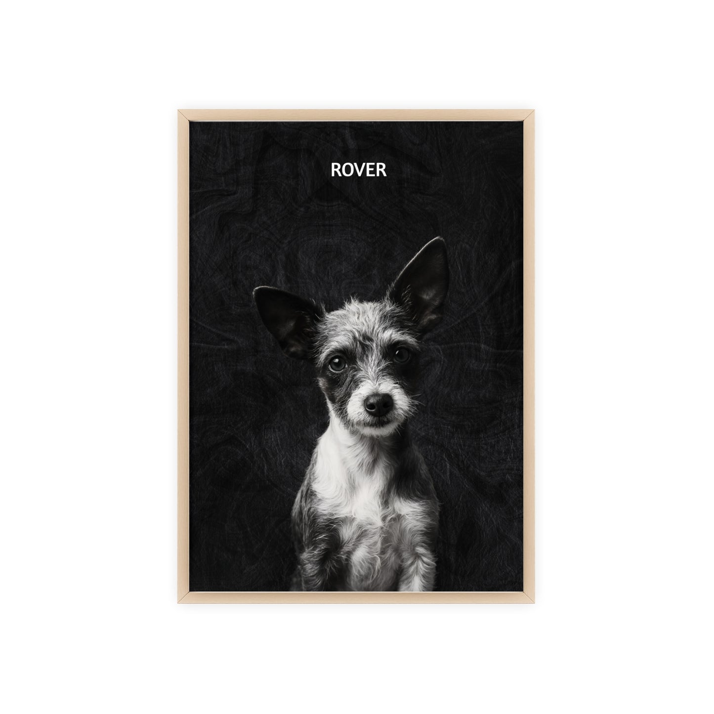 Personalized Pet Wall Art with Wooden Frame, Custom Dog Portrait, Home Decor for Animal Lovers, Gifts for Dog Owners, Unique Dog Artwork