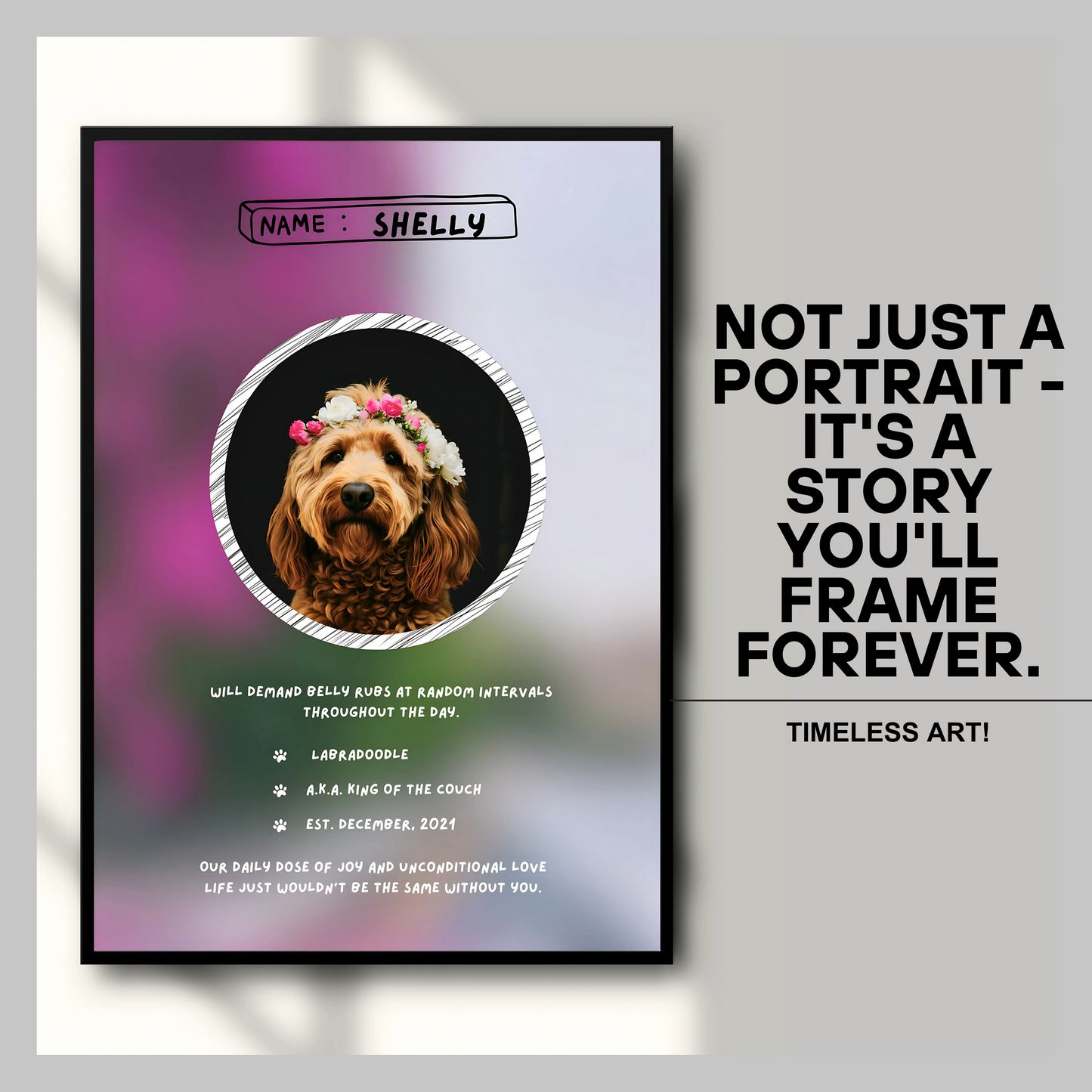 Custom Pet Tribute Poster
