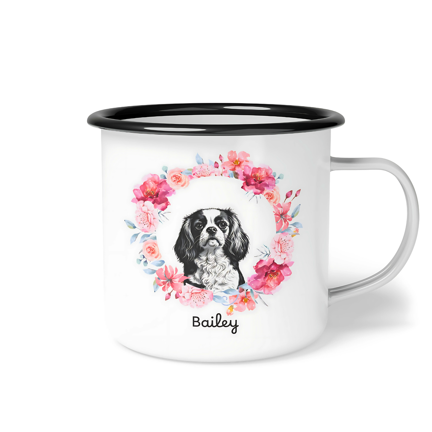 Personalized Enamel Camp Cup - 12 Oz