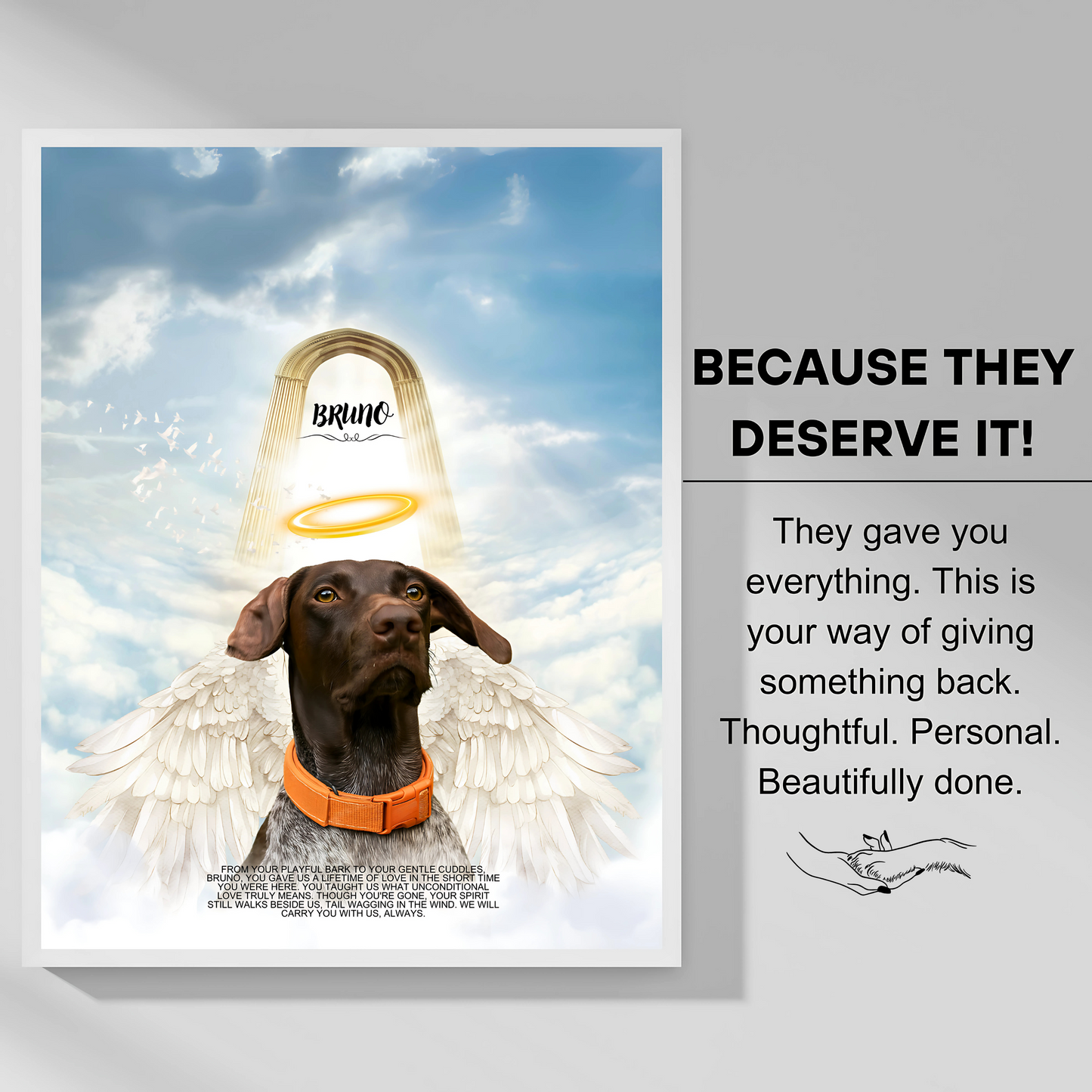 Custom Pet Memorial Poster